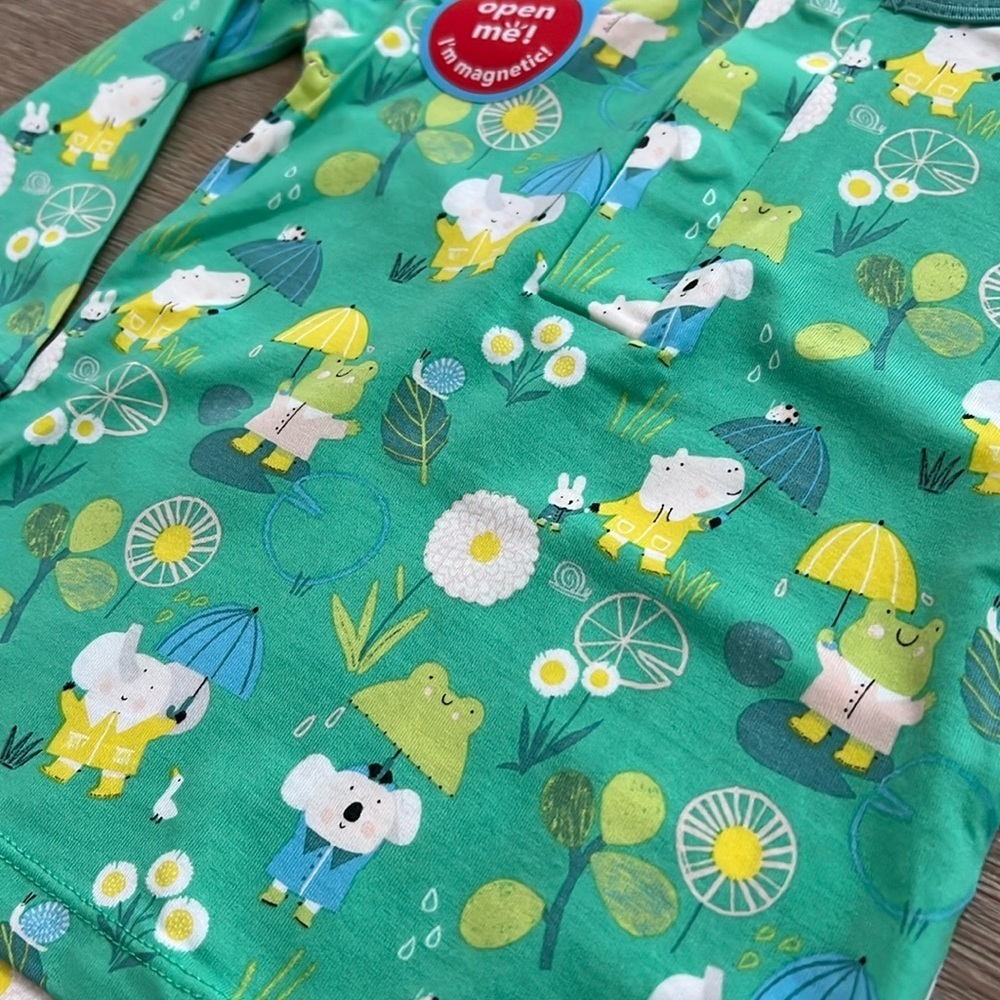 Magnetic Me Flower Power Shower Modal Twotie Footie 9-12 months - Picture 4 of 4